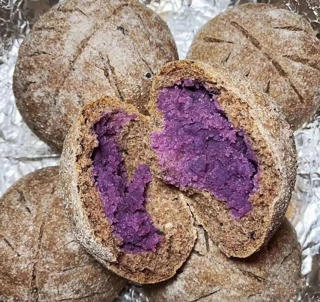 低脂紫薯欧包，拯救减肥中的面包星人~